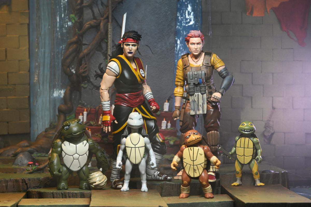 NECA Teenage Mutant Ninja Turtles Casey Marie with Baby Odyn & Uno (The Last Ronin- The Lost Years)、mySite、hgirdovlk