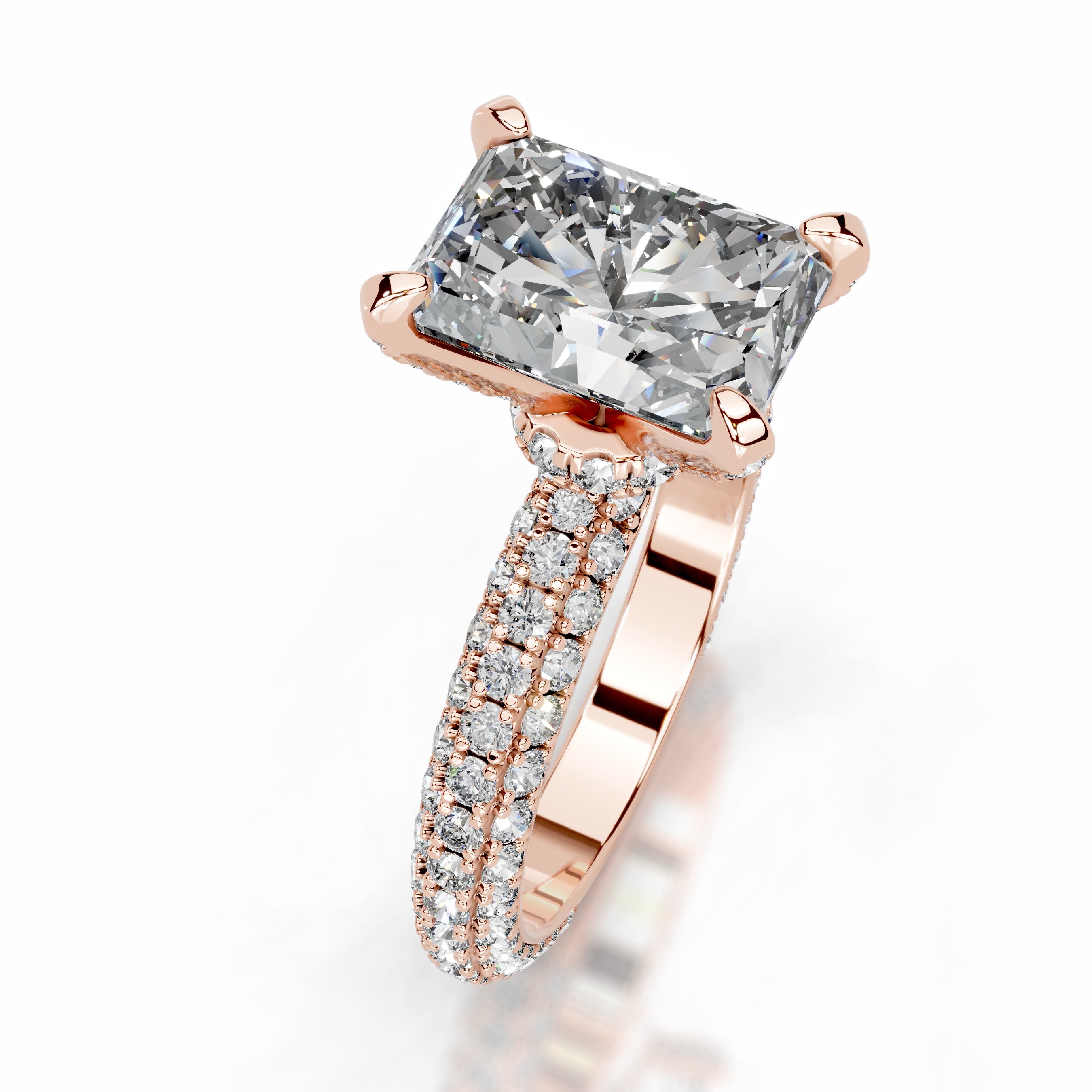 Milly Lab Grown Diamond Ring - 14K Rose Gold、mySite、hinf8tx79