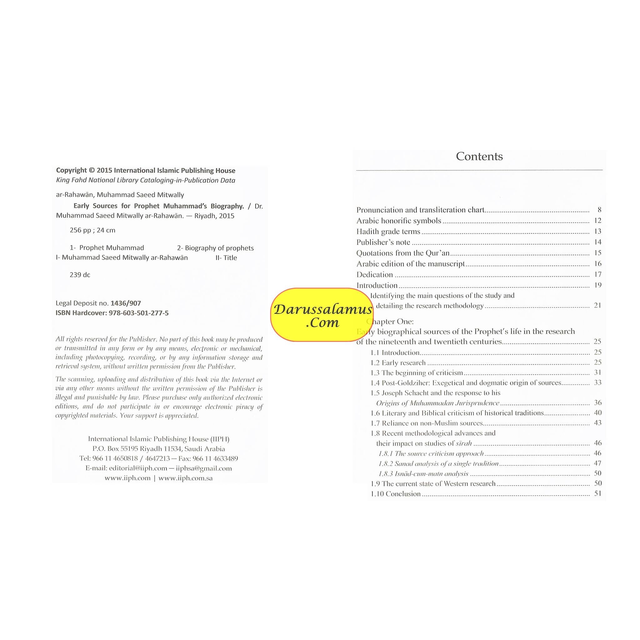 Early Sources for Prophet Muhammad's Biography By Dr. Muhammad Saeed Mitwally Ar Rahawan、mySite、topwebapps