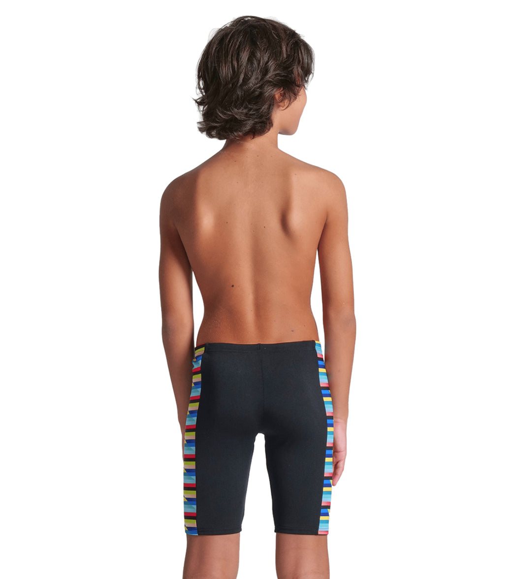 Arena Boys' Racing Stripe Jammer Swimsuit (Little Kid, Big Kid)、mySite、noshort