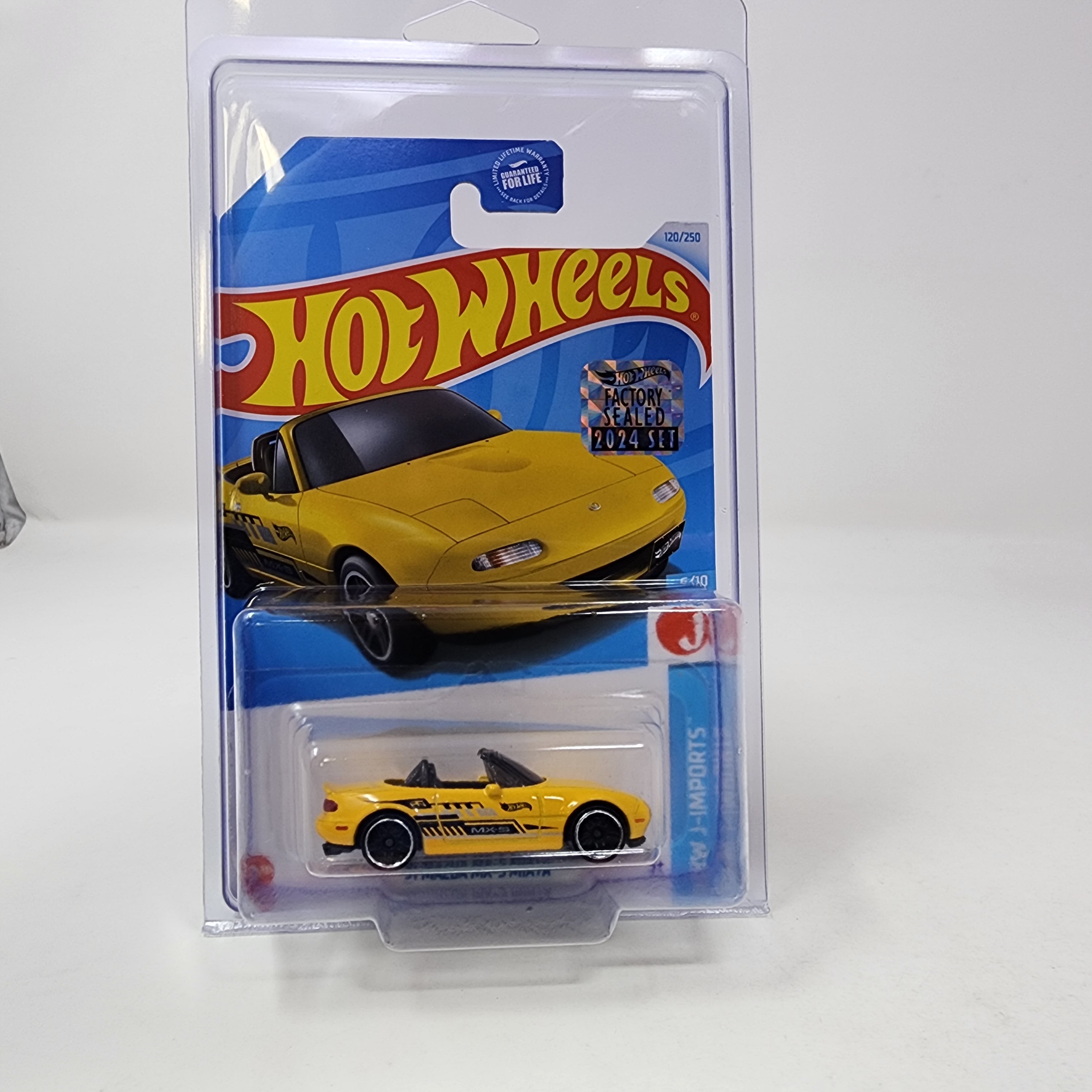 '91 Mada MX-5 Miata #120 * Yellow * 2024 Hot Wheels Basic w/ Factory Holo、mySite、hgirdovlk