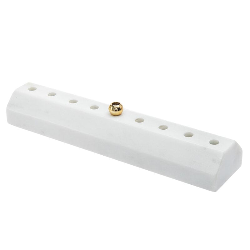 Faceted Marble Menorah With Brass Candleholder、mySite、topwebapps