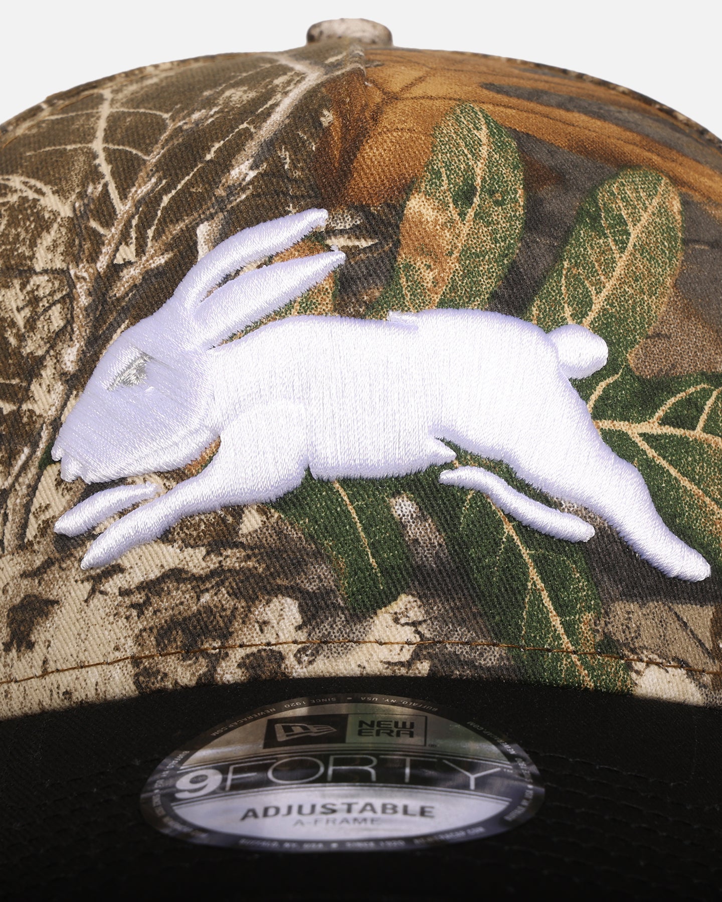 New Era South Sydney Rabbitohs 'NRL Real Tree' 9FORTY A-Frame Snapback Real Tree Camo、mySite、zt4zffjzw