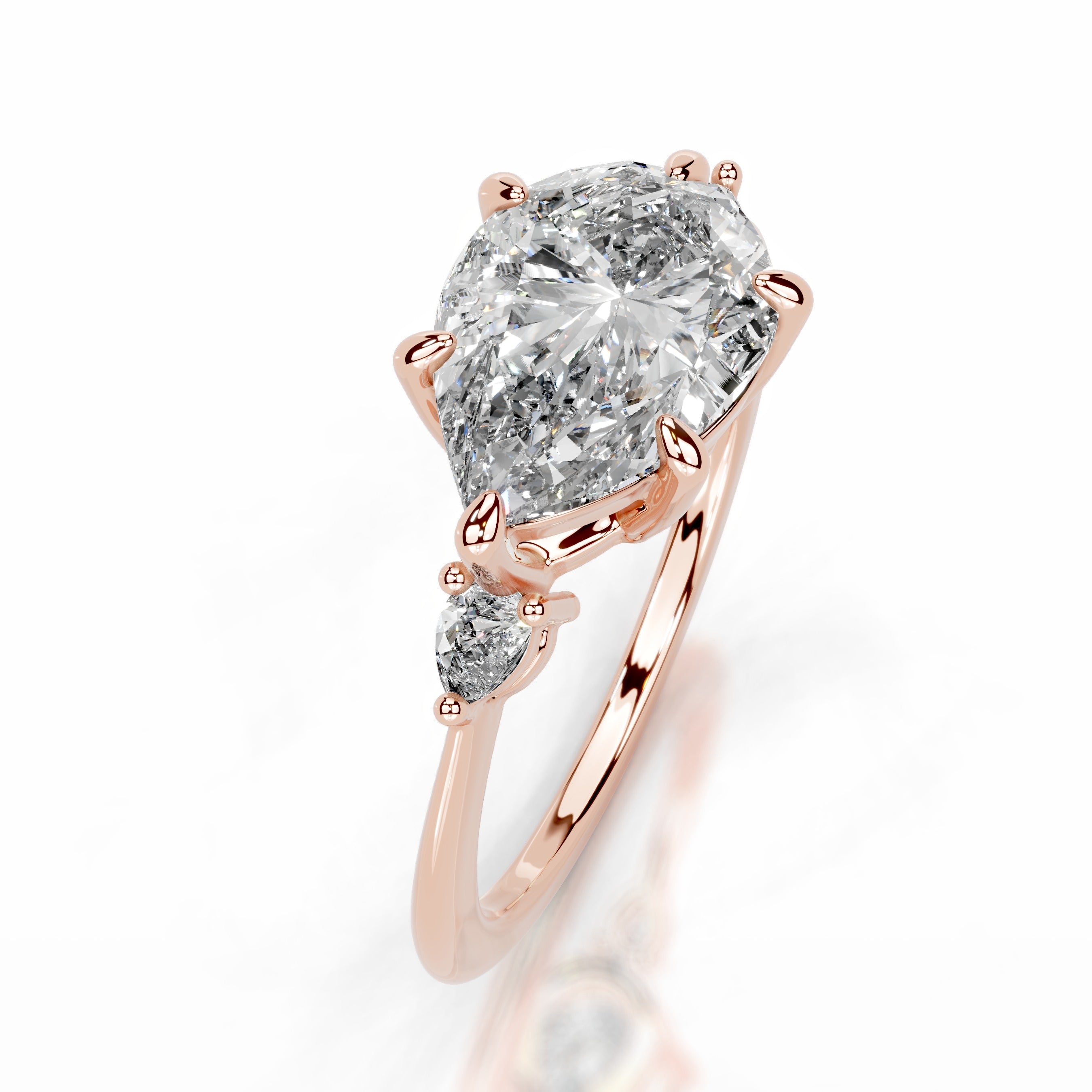 Maura Diamond Engagement Ring - 14K Rose Gold、mySite、hinf8tx79
