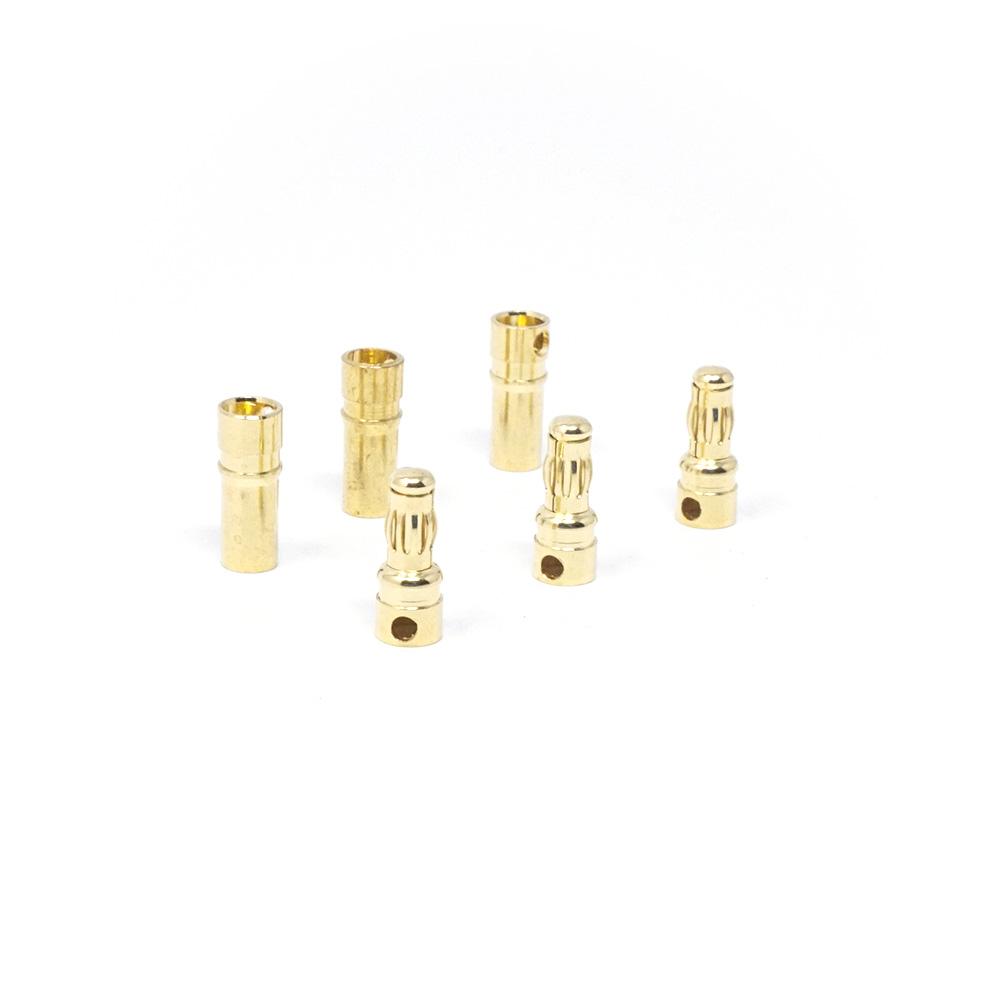  Gold Bullet Banana Connector 3 Pack - Choose Your Size、mySite、merchandisen