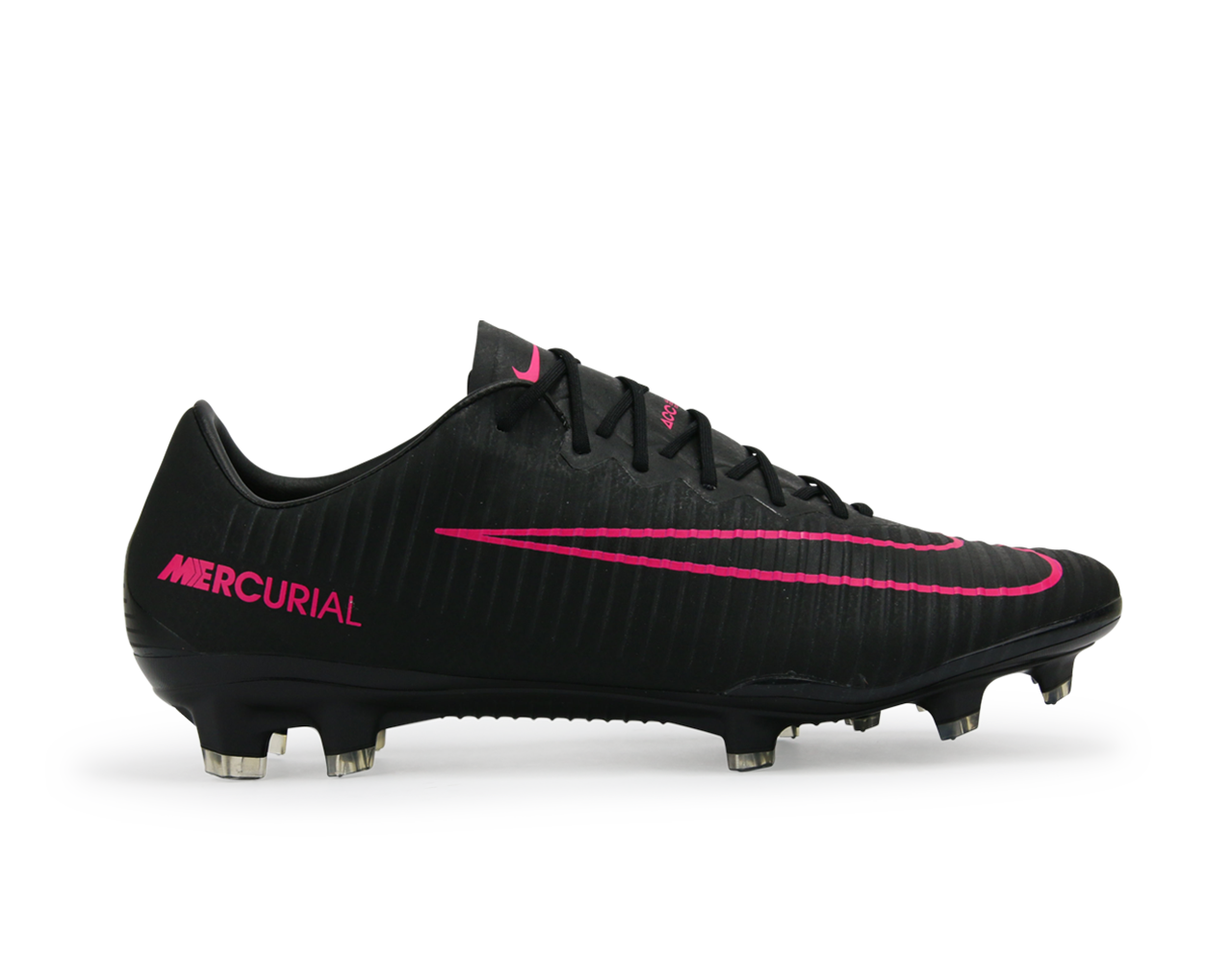 Nike Men's Mercurial Vapor XI FG Black/Black/Pinkblast、mySite、noshort