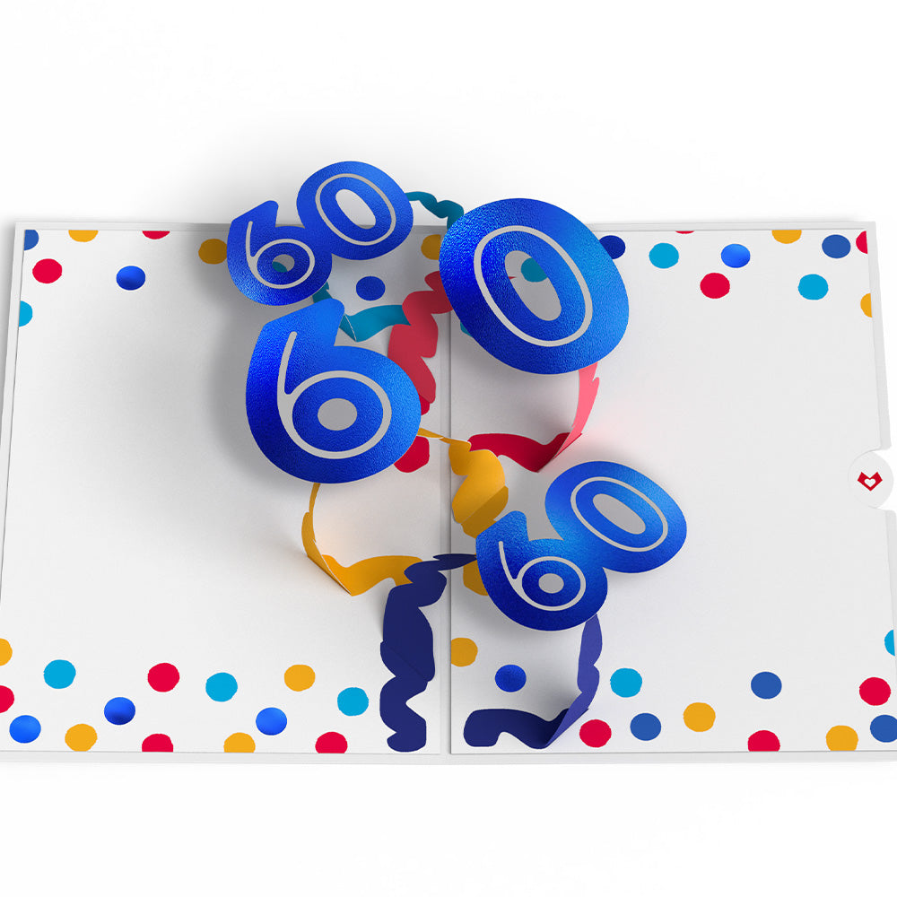 Sixty is the New Fifty 60th Birthday Pop-Up Card、mySite、solidvoid