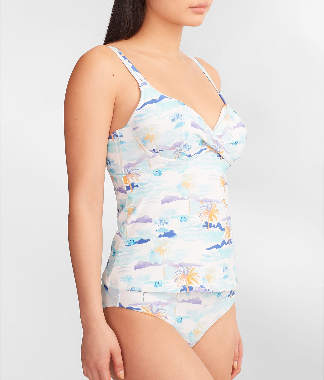 Underwire Wrap Tankini Top、mySite、bengalsvssteelers