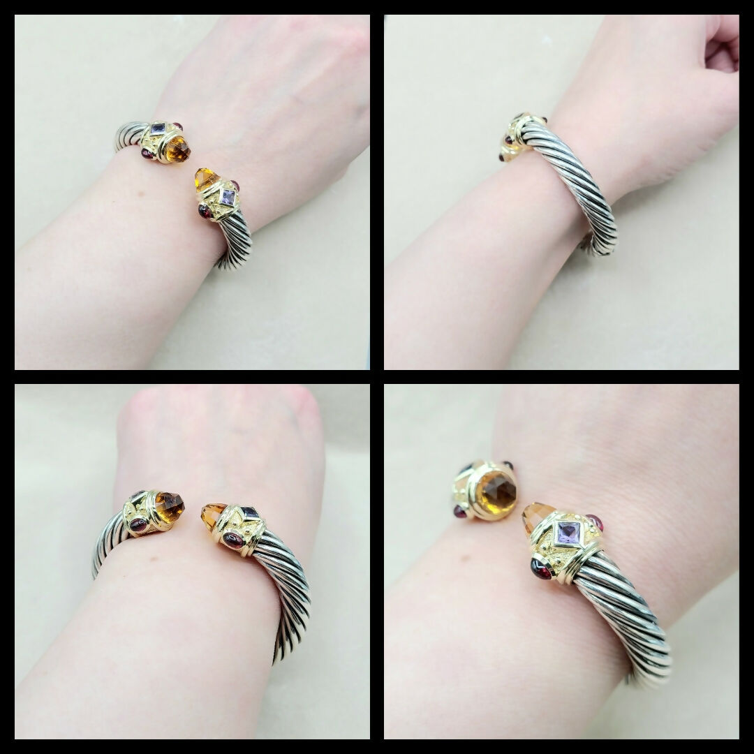 David Yurman Renaissance Bracelet 10mm Citrine & Iolite、mySite、hinf8tx79