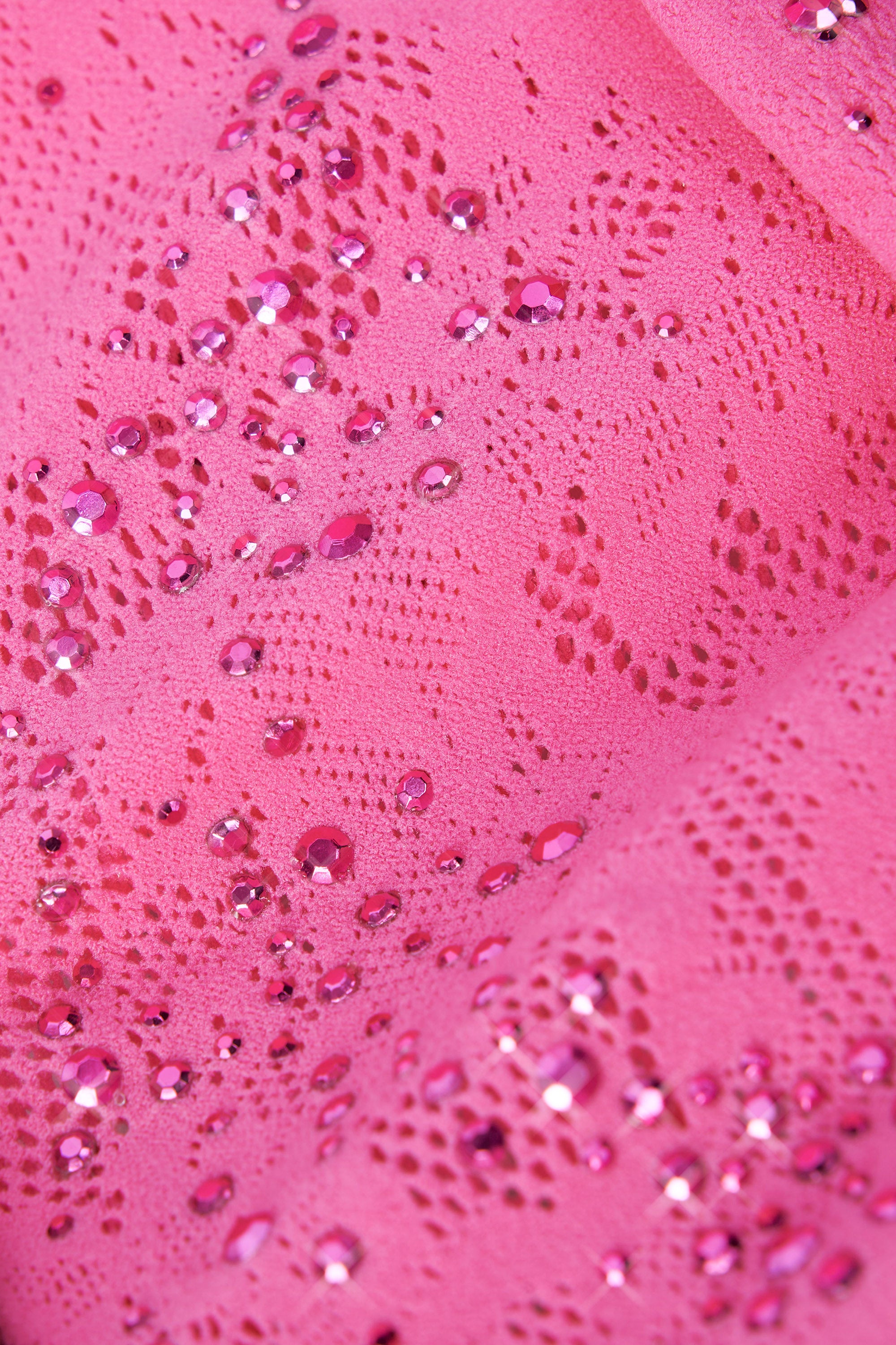 Embellished Cut-Out Unitard in Bubblegum Pink、mySite、solidvoid