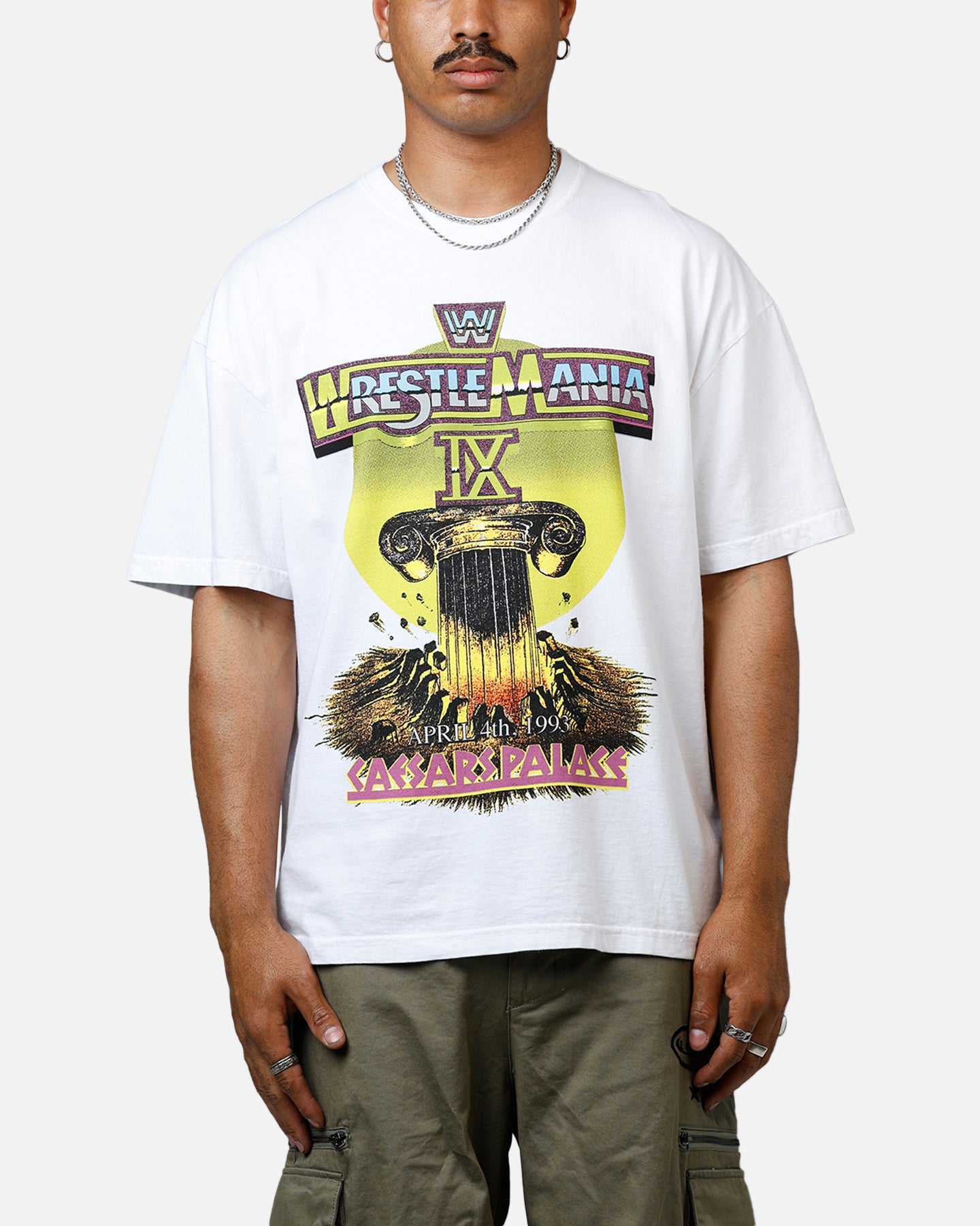 Culture Kings WWE WrestleMania 9 Vintage T-Shirt White、mySite、zt4zffjzw