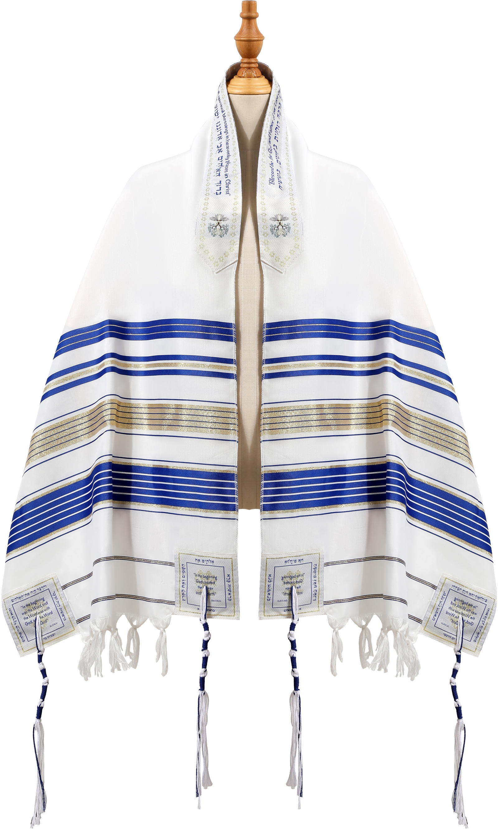Holy Land Market Grafted IN - Messianic Christian Prayer Shawl/Tallit Prayer Shawl - Creation and Restoration Talit、mySite、topwebapps