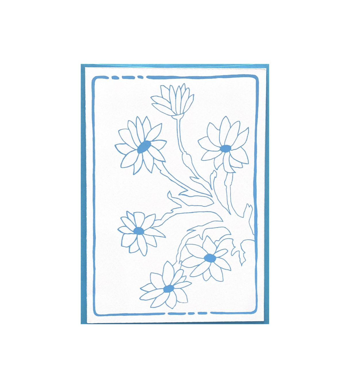 Anne Breedlove - Mountain Daisies Card - Blue - A7、mySite、garagedoors4me