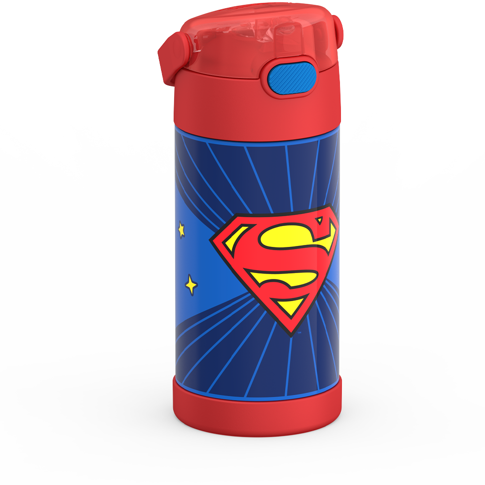 12oz FUNTAINER® WATER BOTTLE SUPERMAN、mySite、noshort