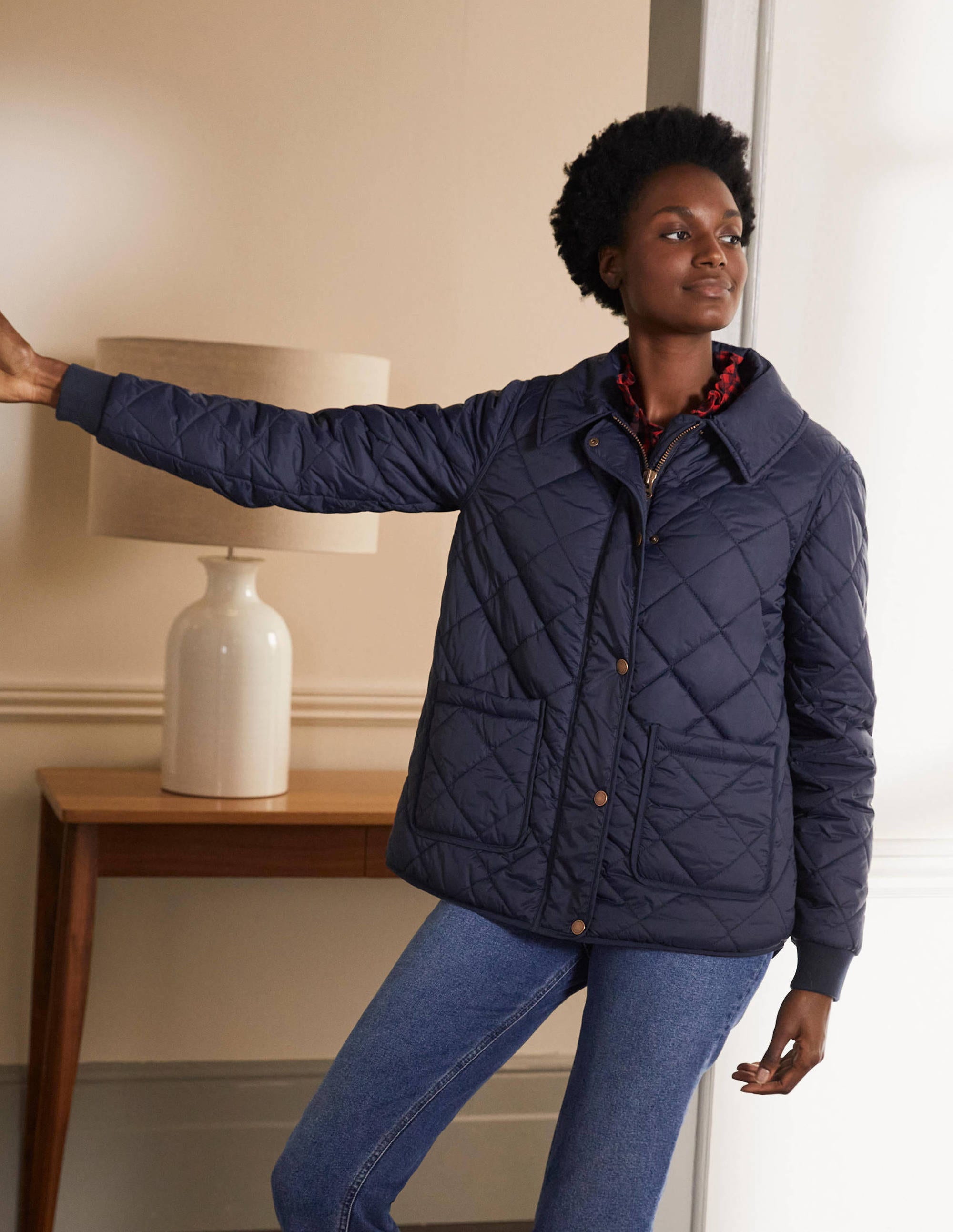  Hollie Quilted Jacket-Navy、mySite、ashleygrahame