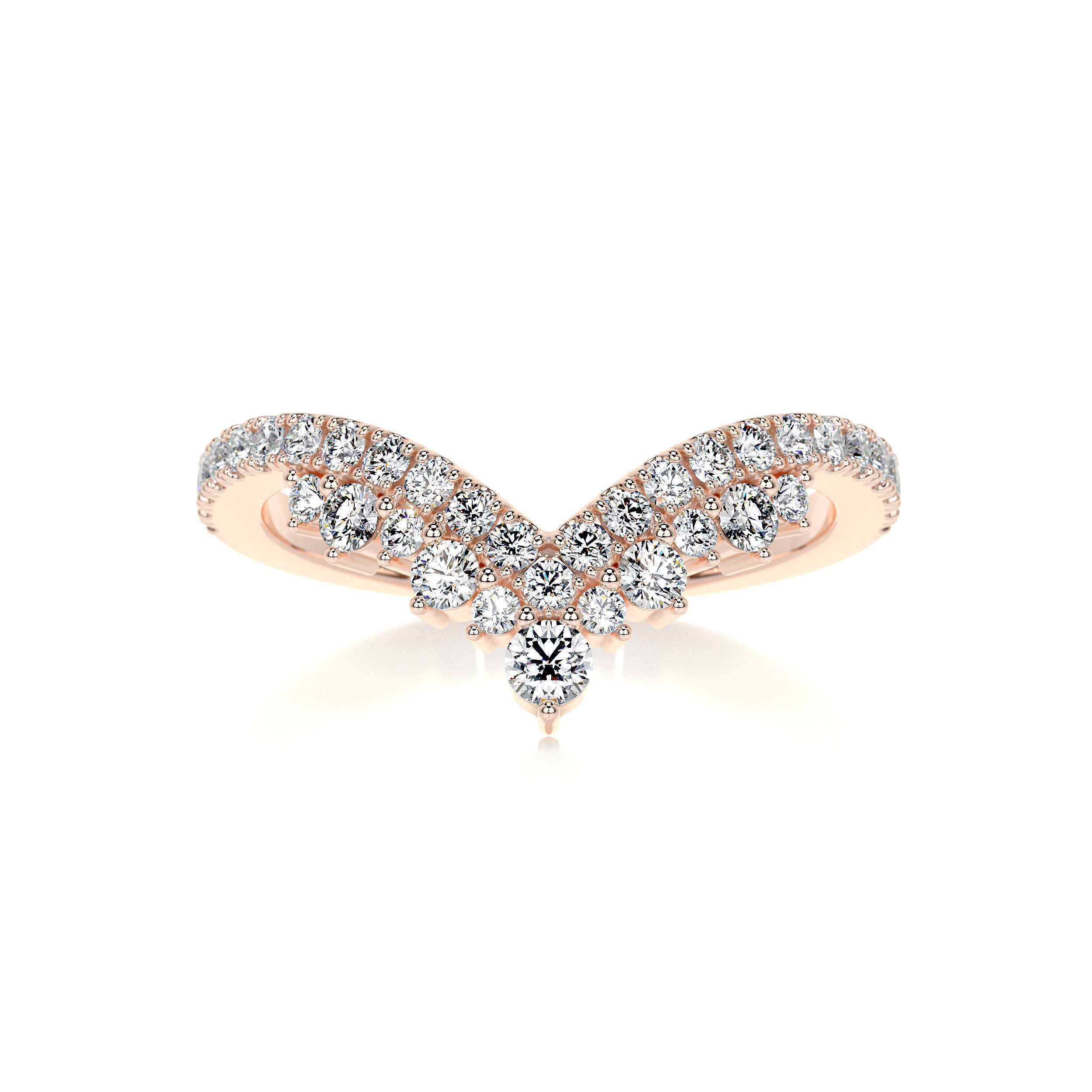 Mia Diamond Wedding Ring (0.50 Carat) -14K Rose Gold、mySite、hinf8tx79