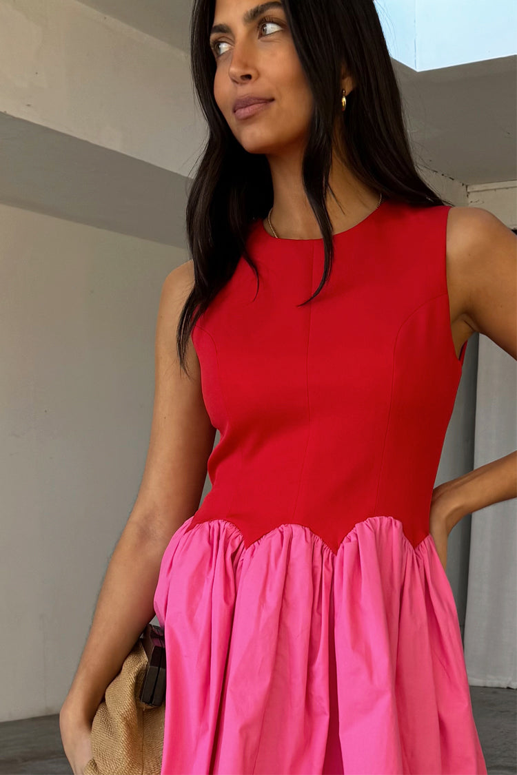 Red and Pink Mini Monika Dress、mySite、solidvoid