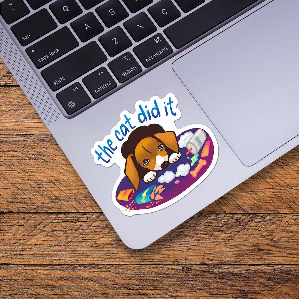  The Cat Did It Sticker、mySite、ghnorth