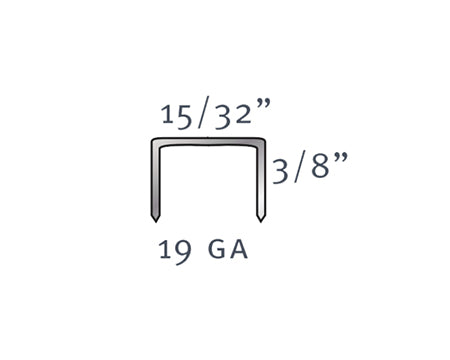 TEGO - 3/8 7512D DIVERGENT STAPLES