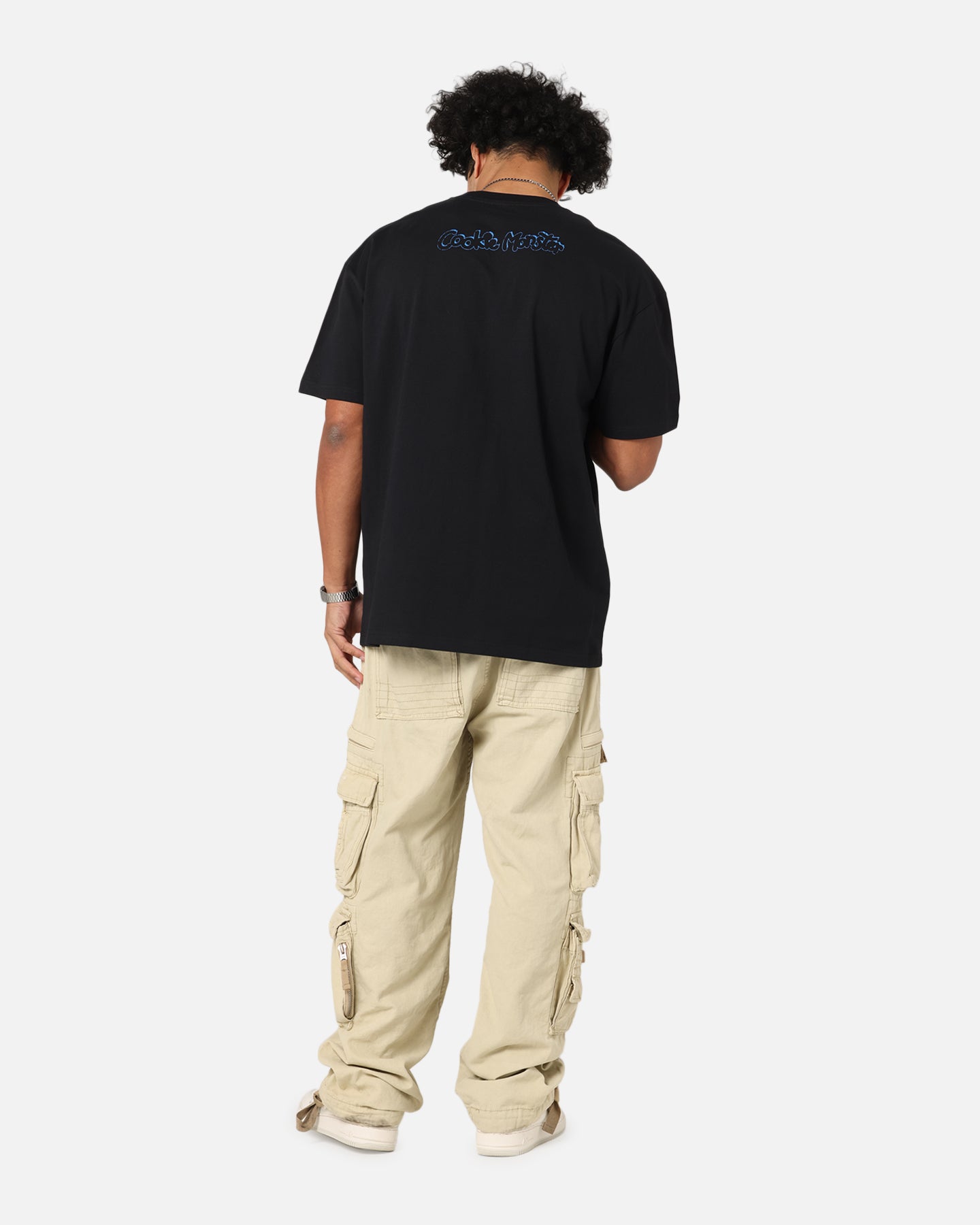 American Thrift X Sesame Street Cookie Monster Grail Heavy T-Shirt Black、mySite、zt4zffjzw