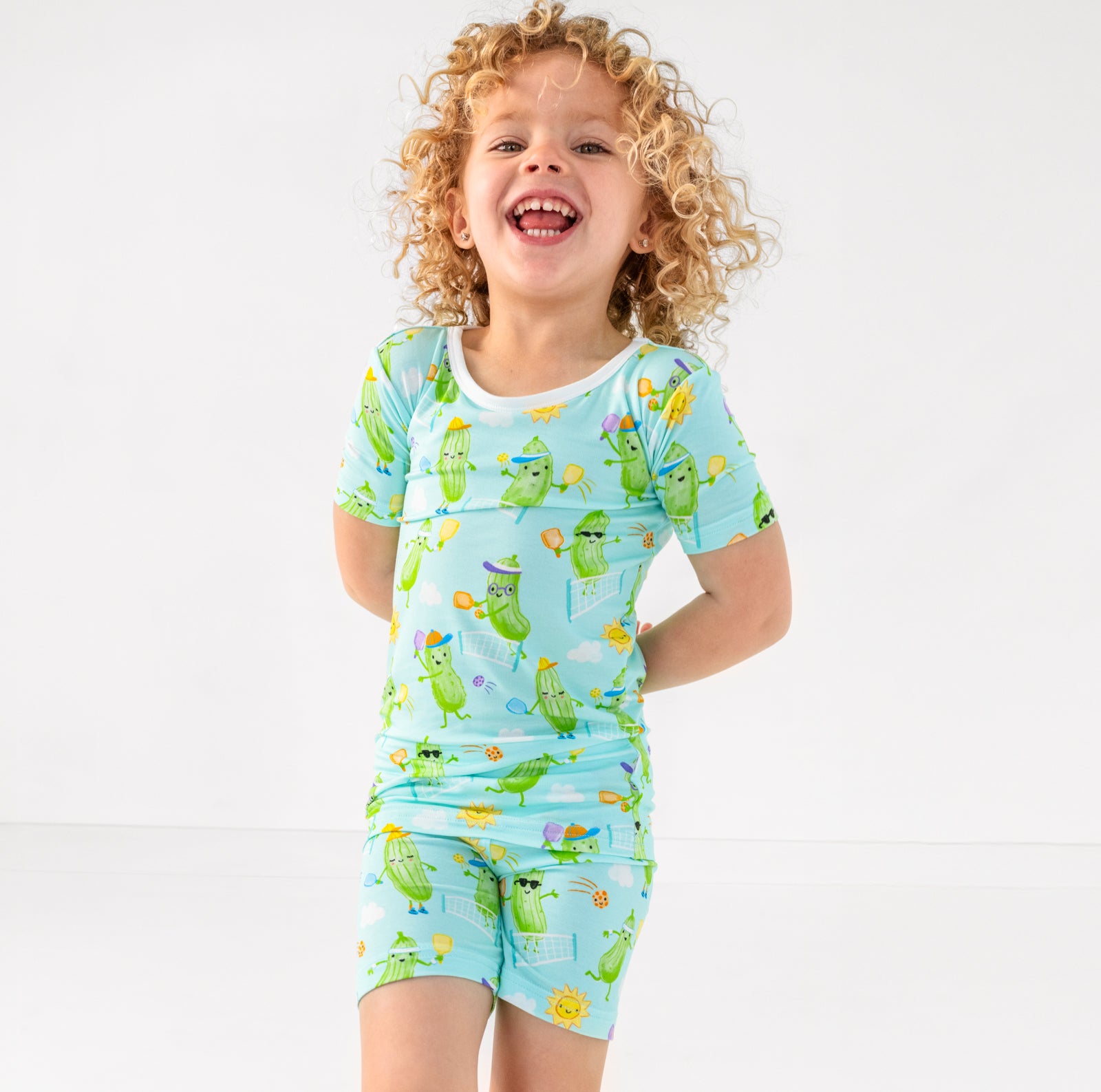  Pickle Power Two-Piece Short Sleeve & Shorts Pajama Set、mySite、layawaytickets