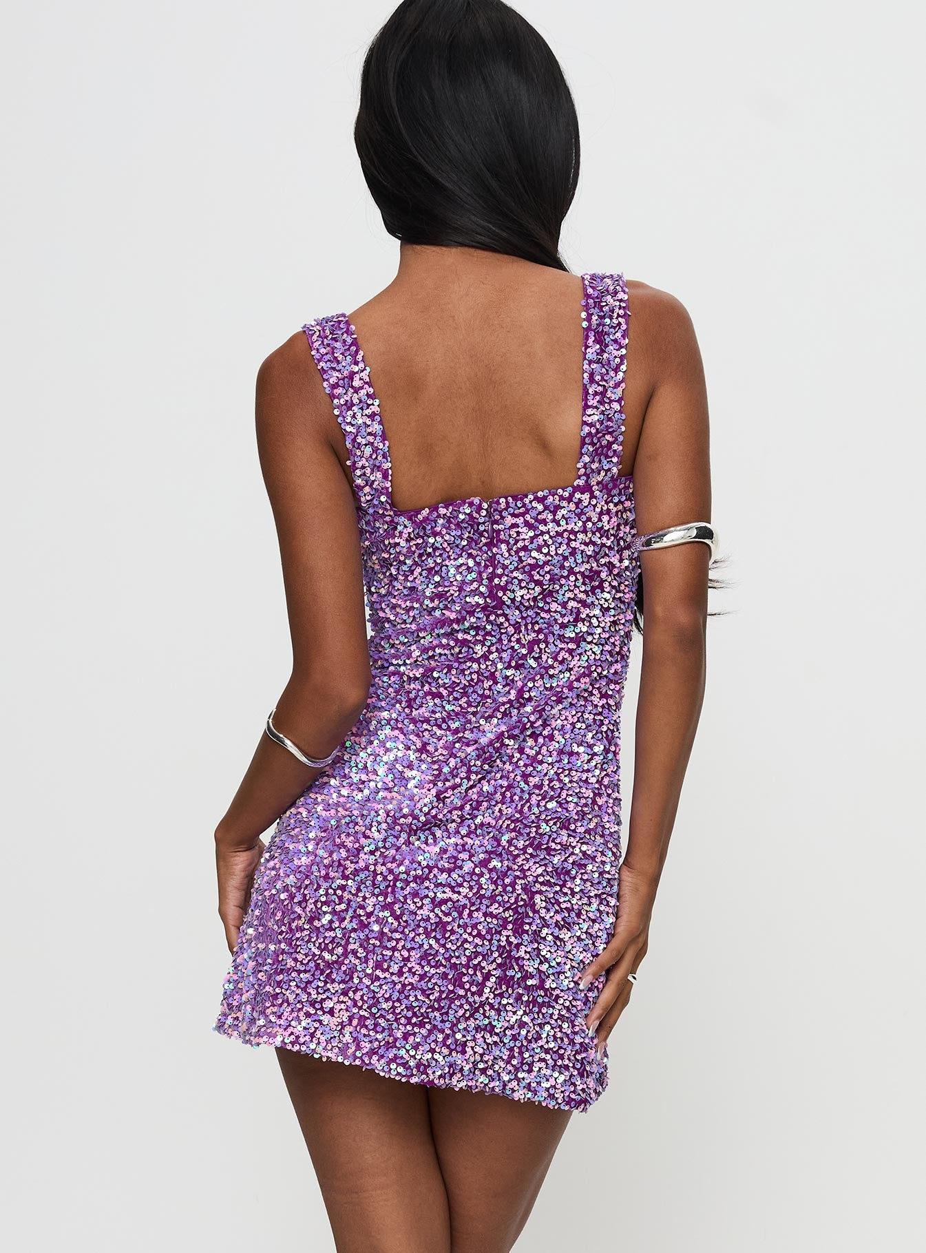 Miss Me Sequin Mini Dress Purple、mySite、solidvoid