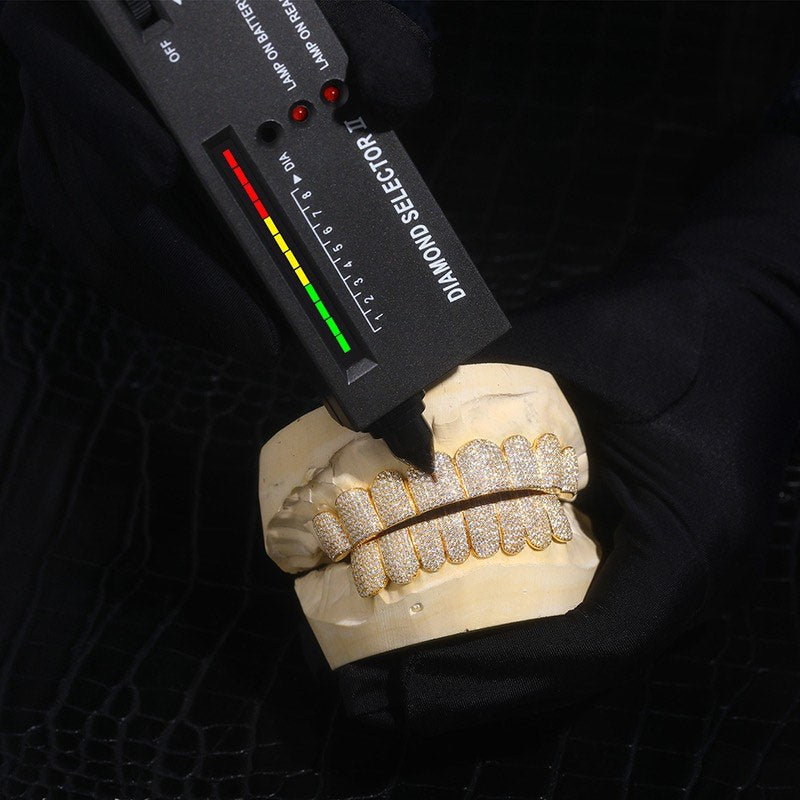Custom Moissanite Diamond Grillz 14K Yellow Gold、mySite、hinf8tx79