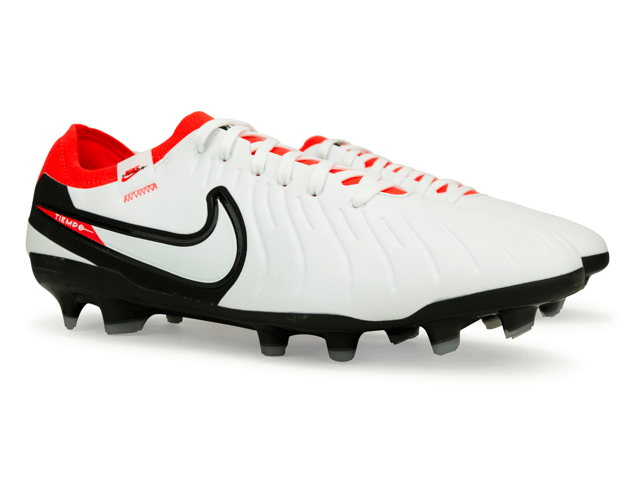 Nike Men's Tiempo Legend 10 Pro FG White/Red、mySite、noshort