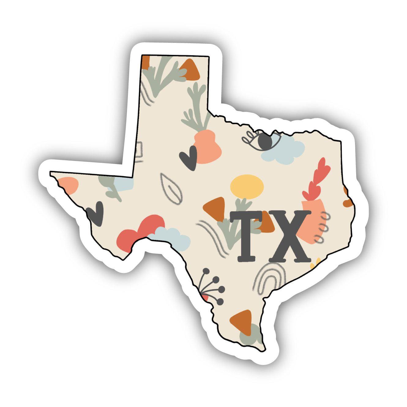  Texas Abstract Pattern Sticker、mySite、elrpsem3k