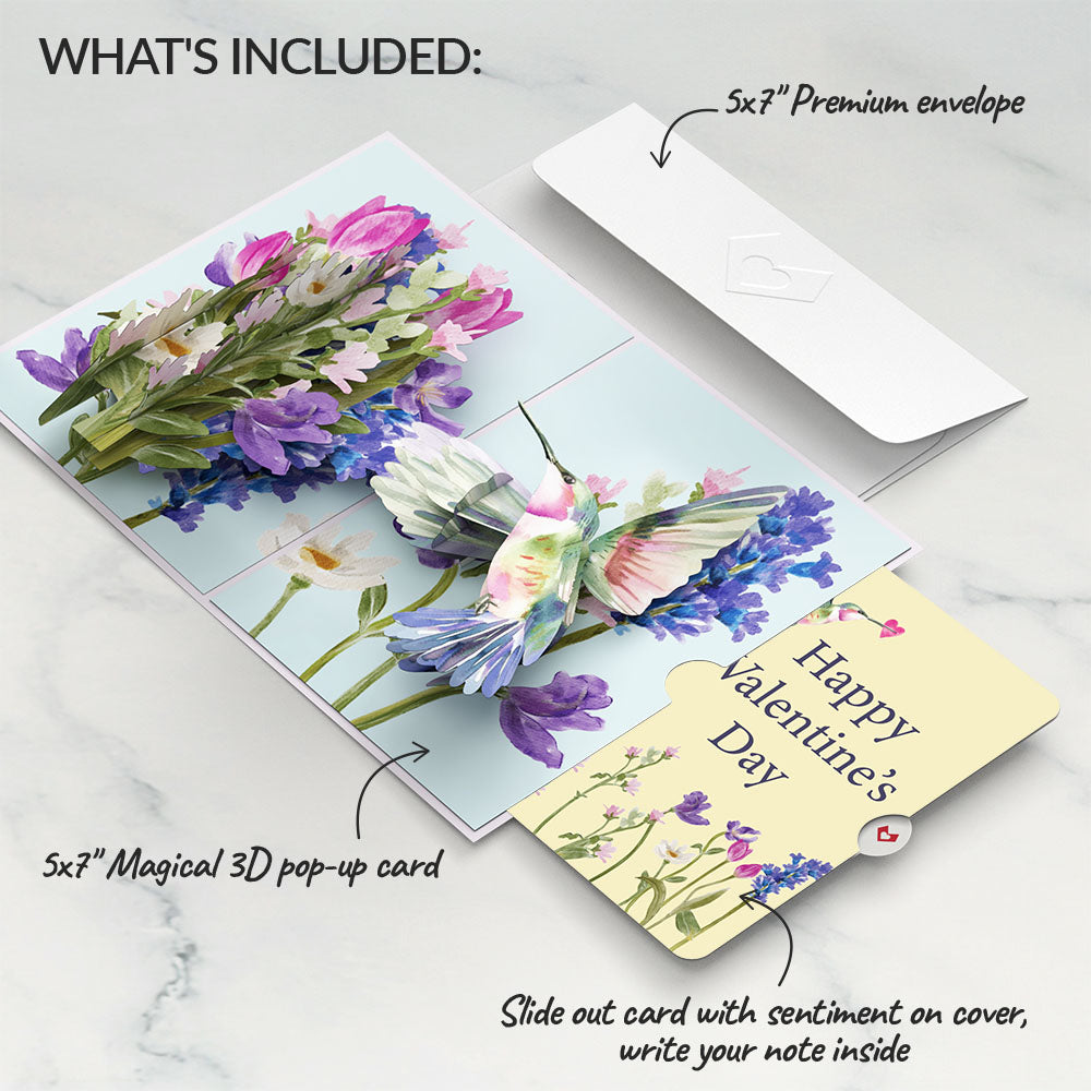 Love in Bloom Hummingbird Valentine Pop-Up Card and Sentiment Set、mySite、solidvoid
