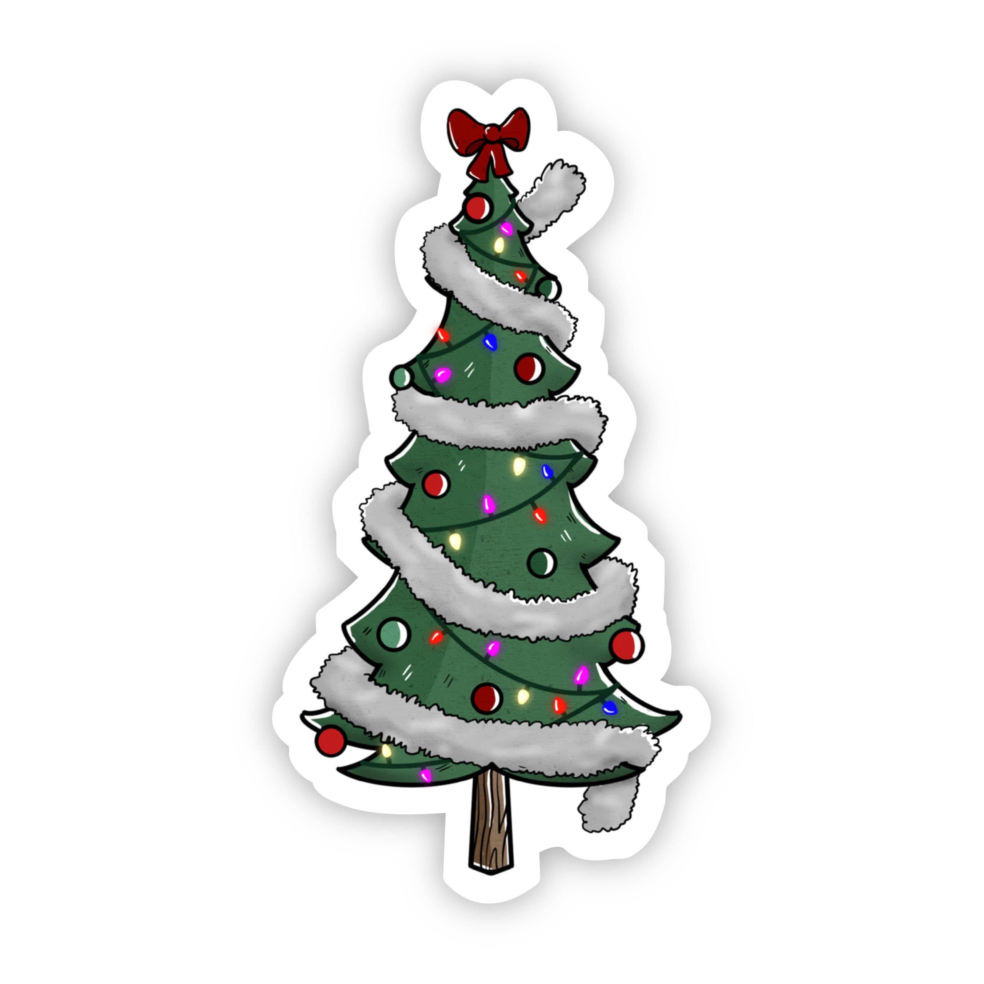  Christmas Tree with Tinsel Sticker、mySite、elrpsem3k