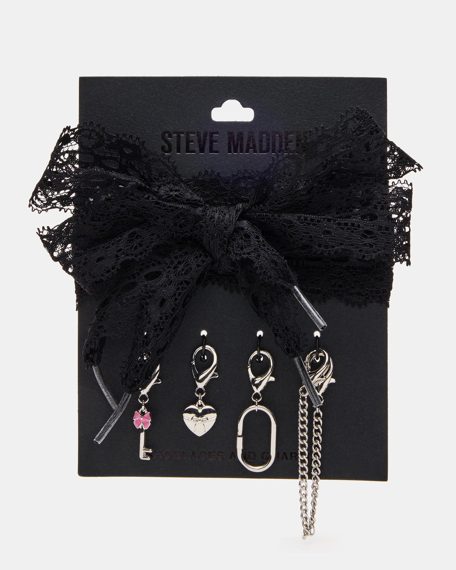 SHOE LACES AND CHARMS LACE BLACK、mySite、gtrtttuynbv