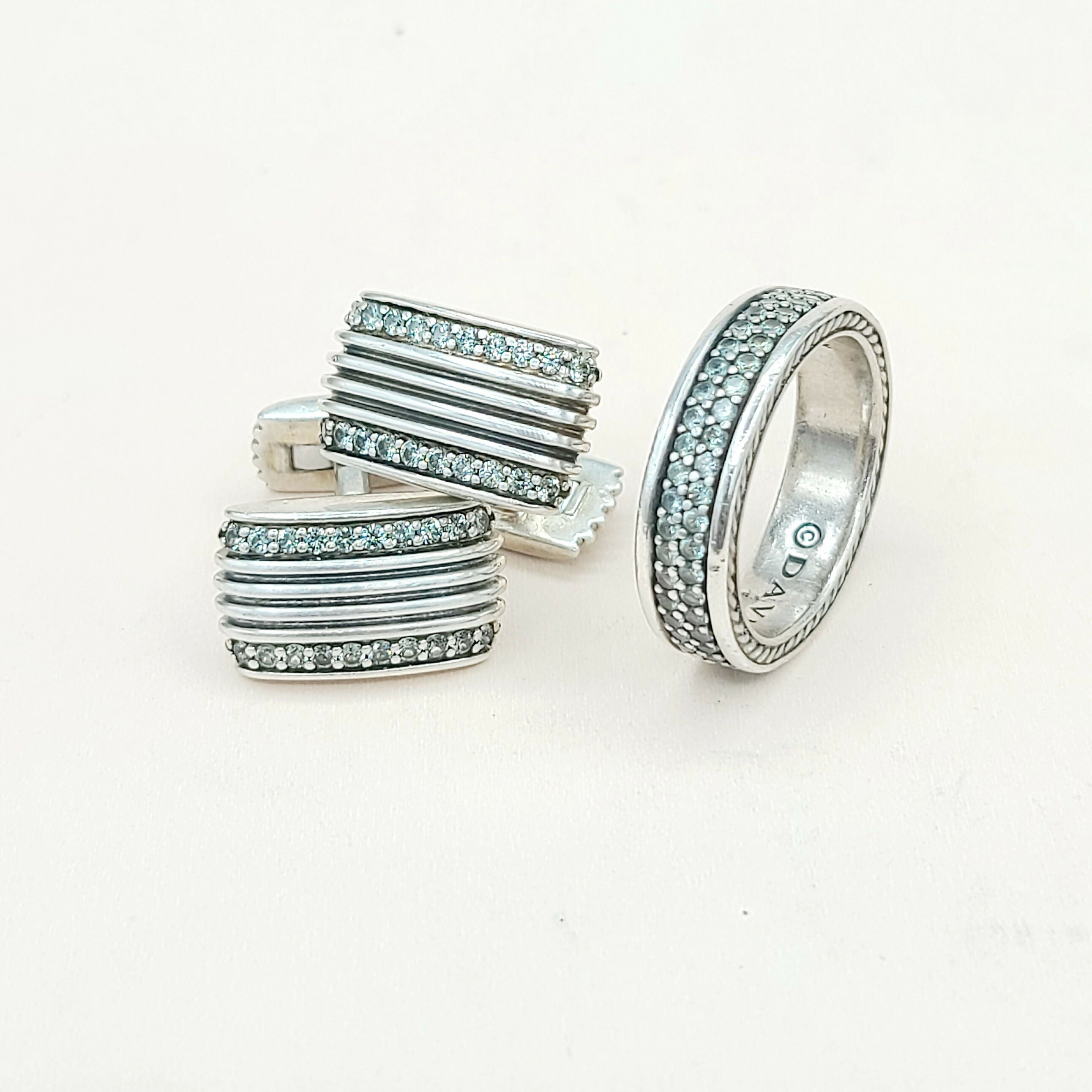 David Yurman Royal Cord Cufflinks Gray Sapphire、mySite、hinf8tx79