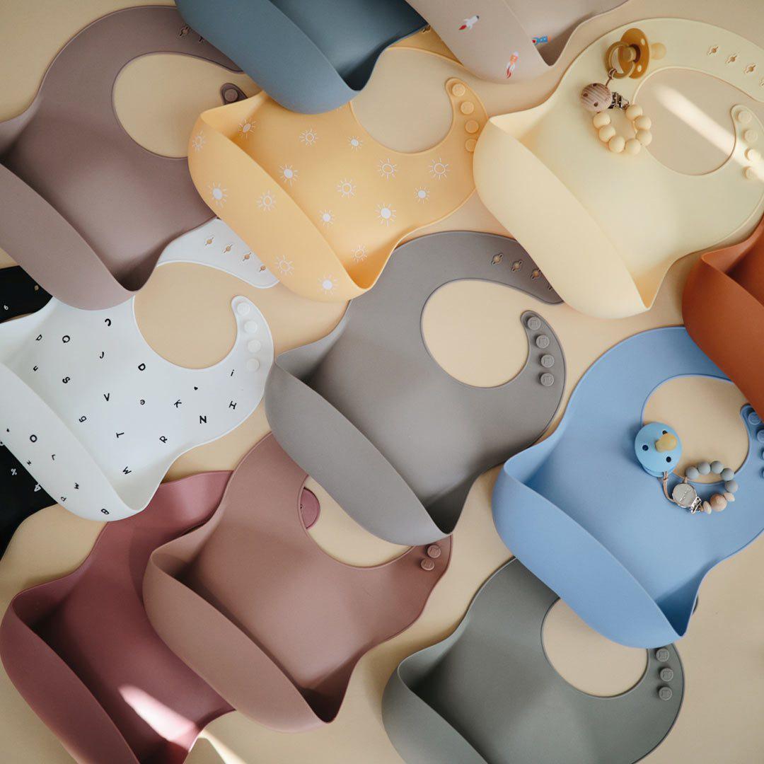  Mushie Silicone Baby Bib - Blush、mySite、merchandisen