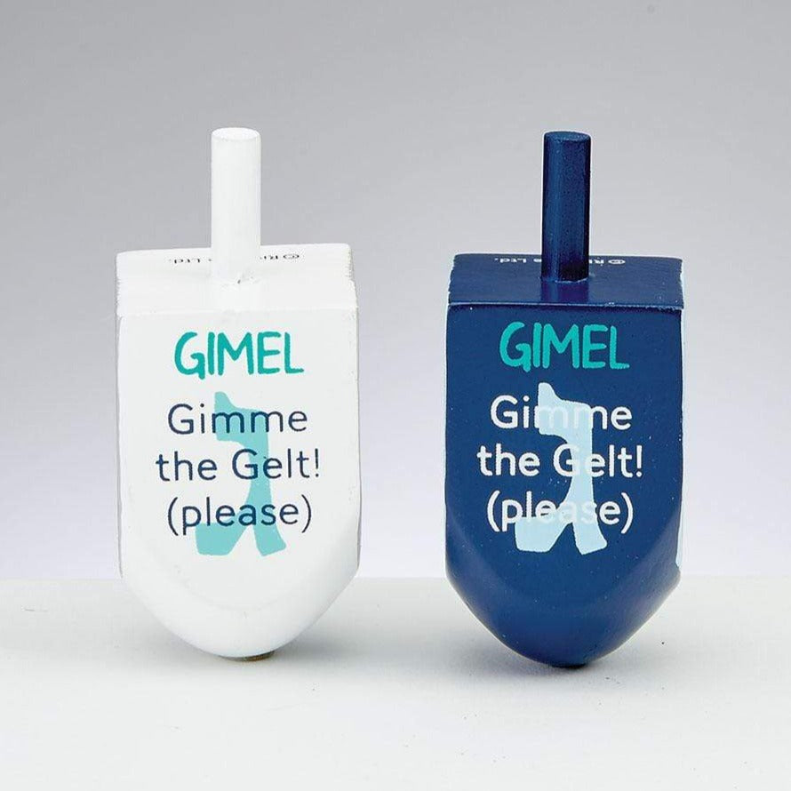 Set of Two Attitude Painted Wood Dreidels、mySite、topwebapps