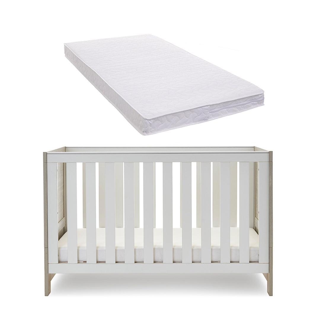  Obaby Nika Cot Bed - Grey Wash + White、mySite、merchandisen