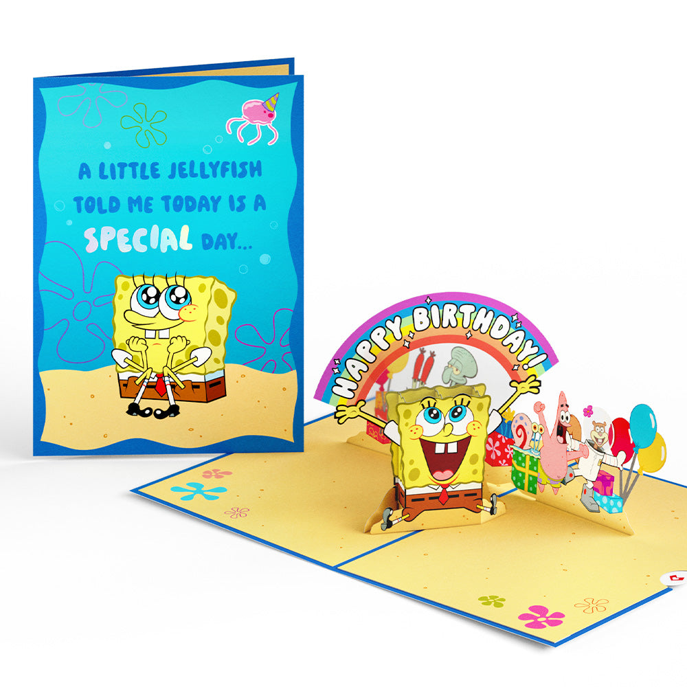 SpongeBob SquarePants Happy Birthday Pop-Up Card、mySite、solidvoid