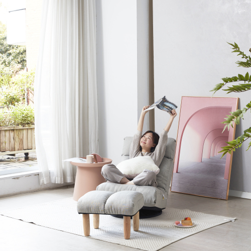 Single sofa reclining chair Japanese chair lazy sofa tatami balcony reclining chair leisure sofa adjustable chair、、casual