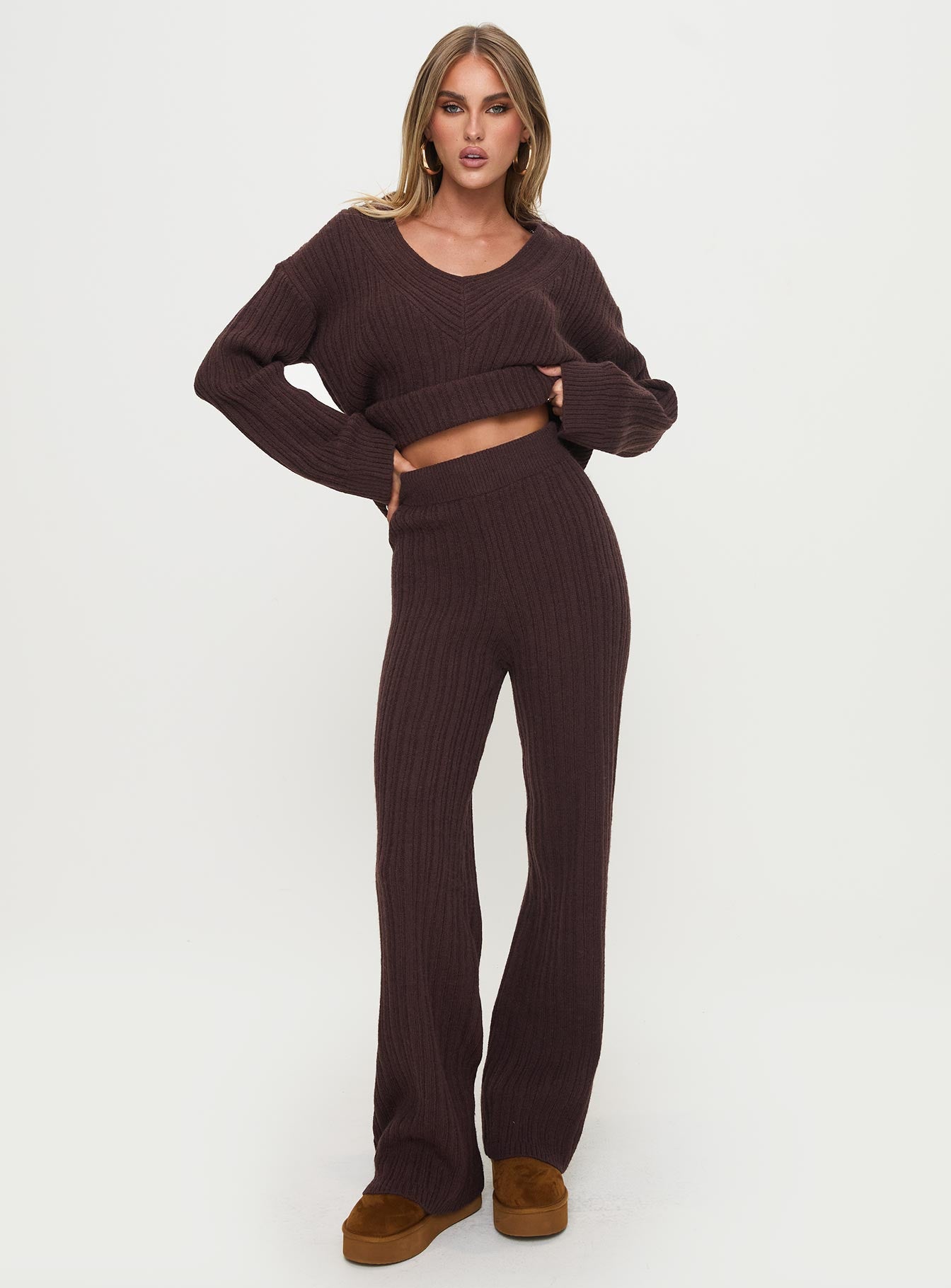 Pillows Knit Set Brown、mySite、solidvoid