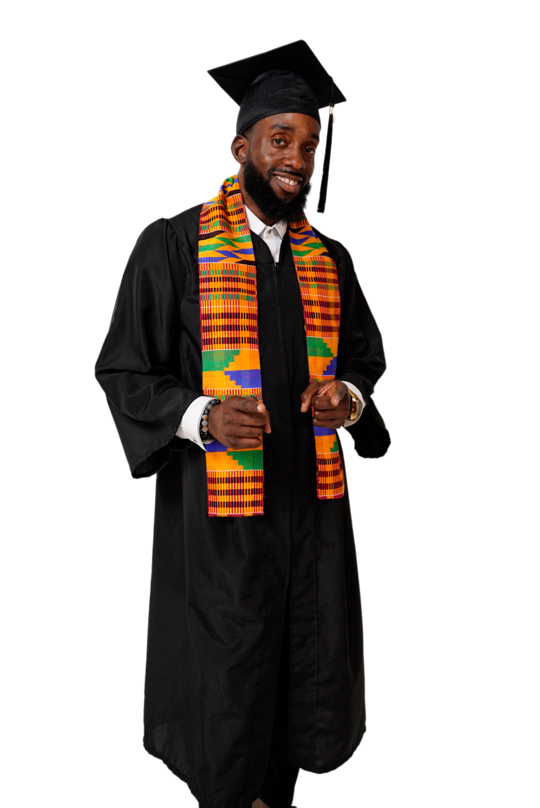 Kente Hand Woven Kente Cloth Graduation Stole / Sash DPKS200S、mySite、solidvoid