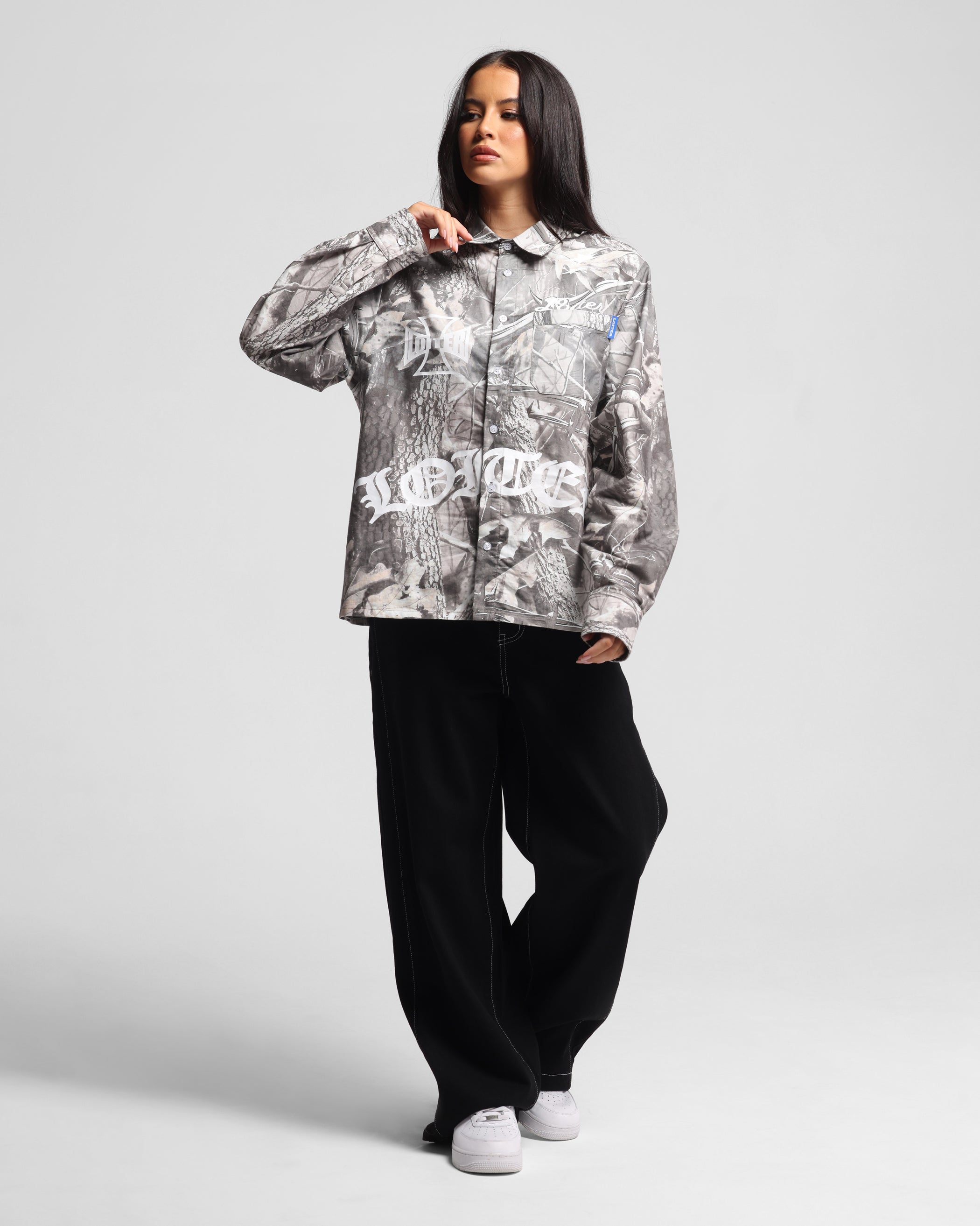 Loiter Chopper Long Sleeve Shirt Real Tree Camo、mySite、zt4zffjzw