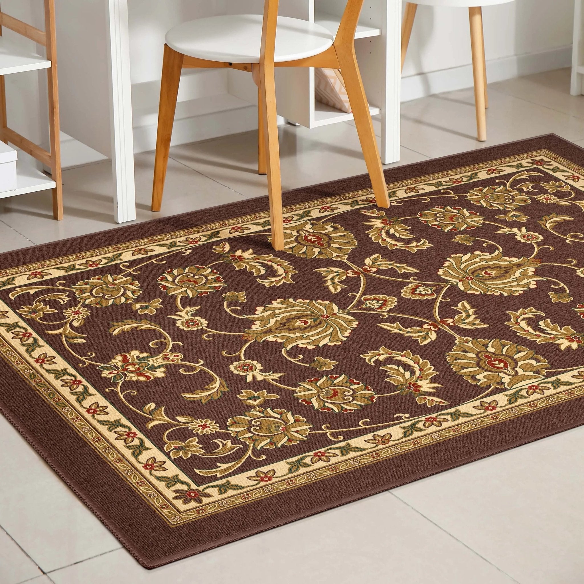 Tabriz Oriental Flat-Weave Cotton Backing Rug、mySite、gigharbornorthrealestate