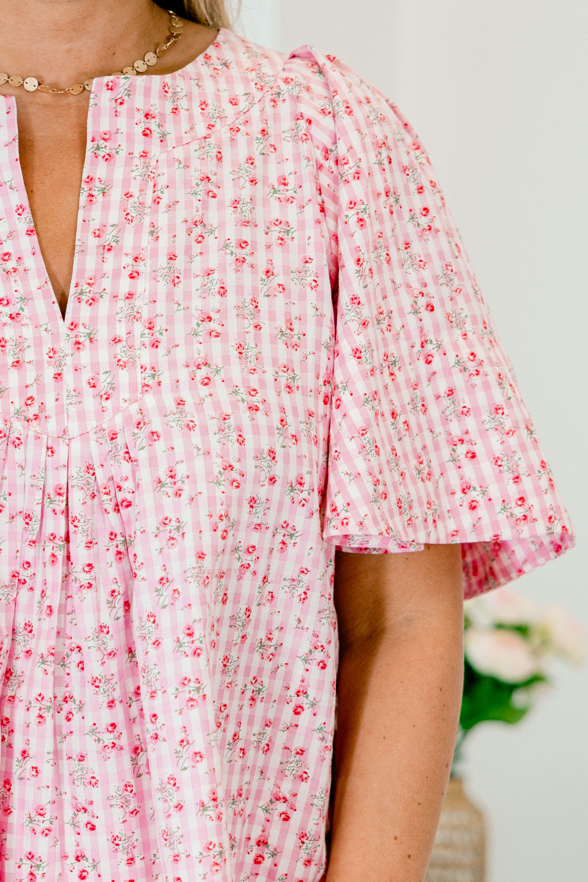  Nautical Breeze Top, Pink Gingham、mySite、justintrudeaud