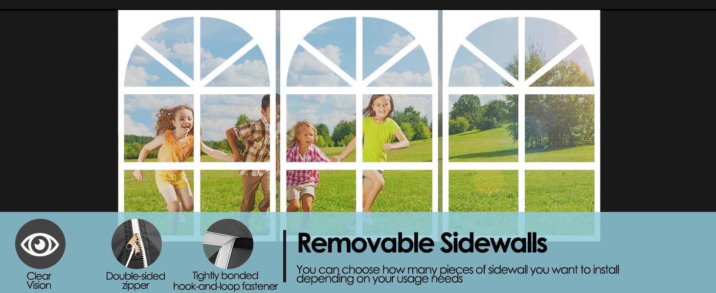 COBIZI Heavy duty 10x20 commercial pop up canopy with 6 sidewalls