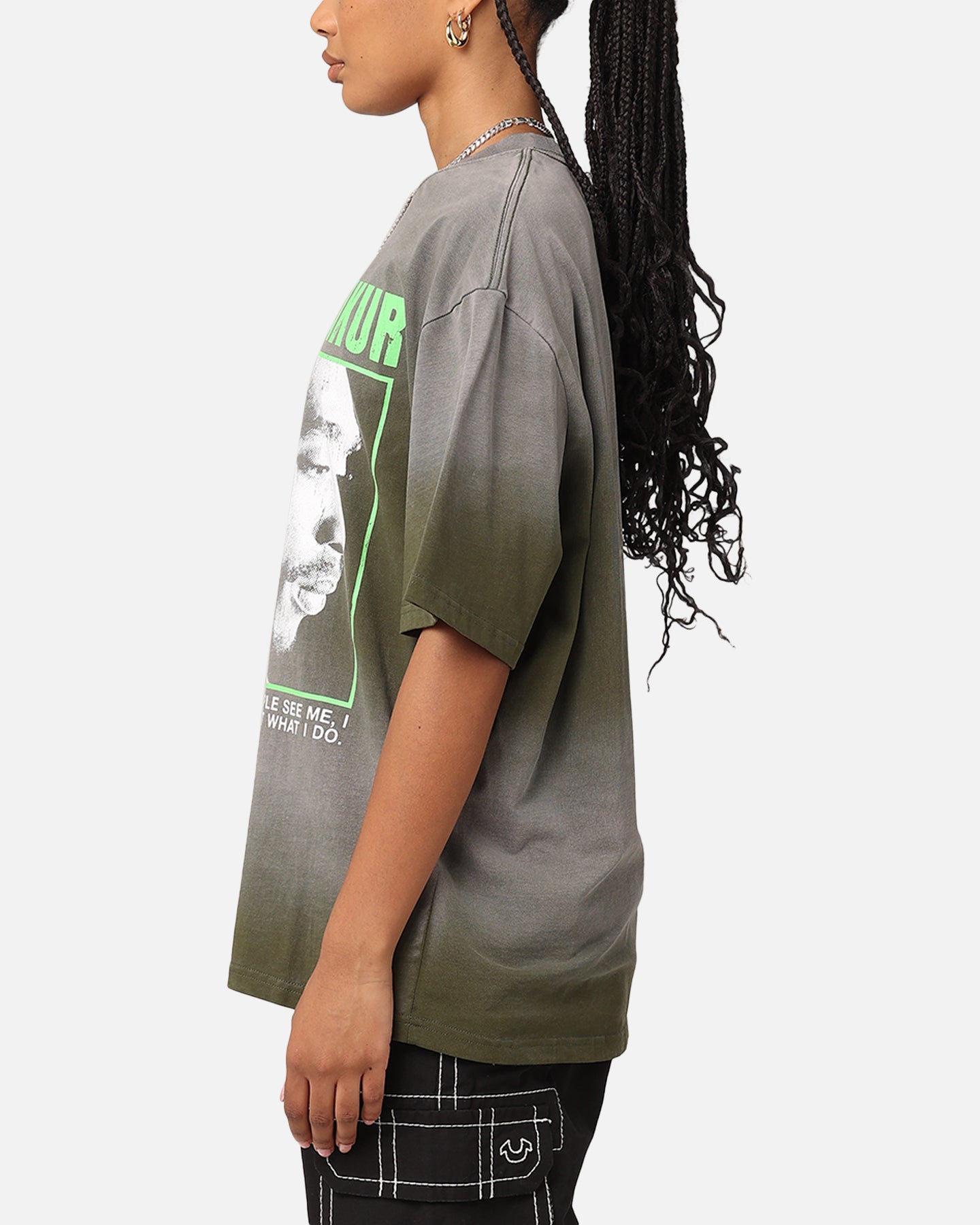 Tupac Never Change Sunfade T-Shirt Vintage Olive、mySite、zt4zffjzw