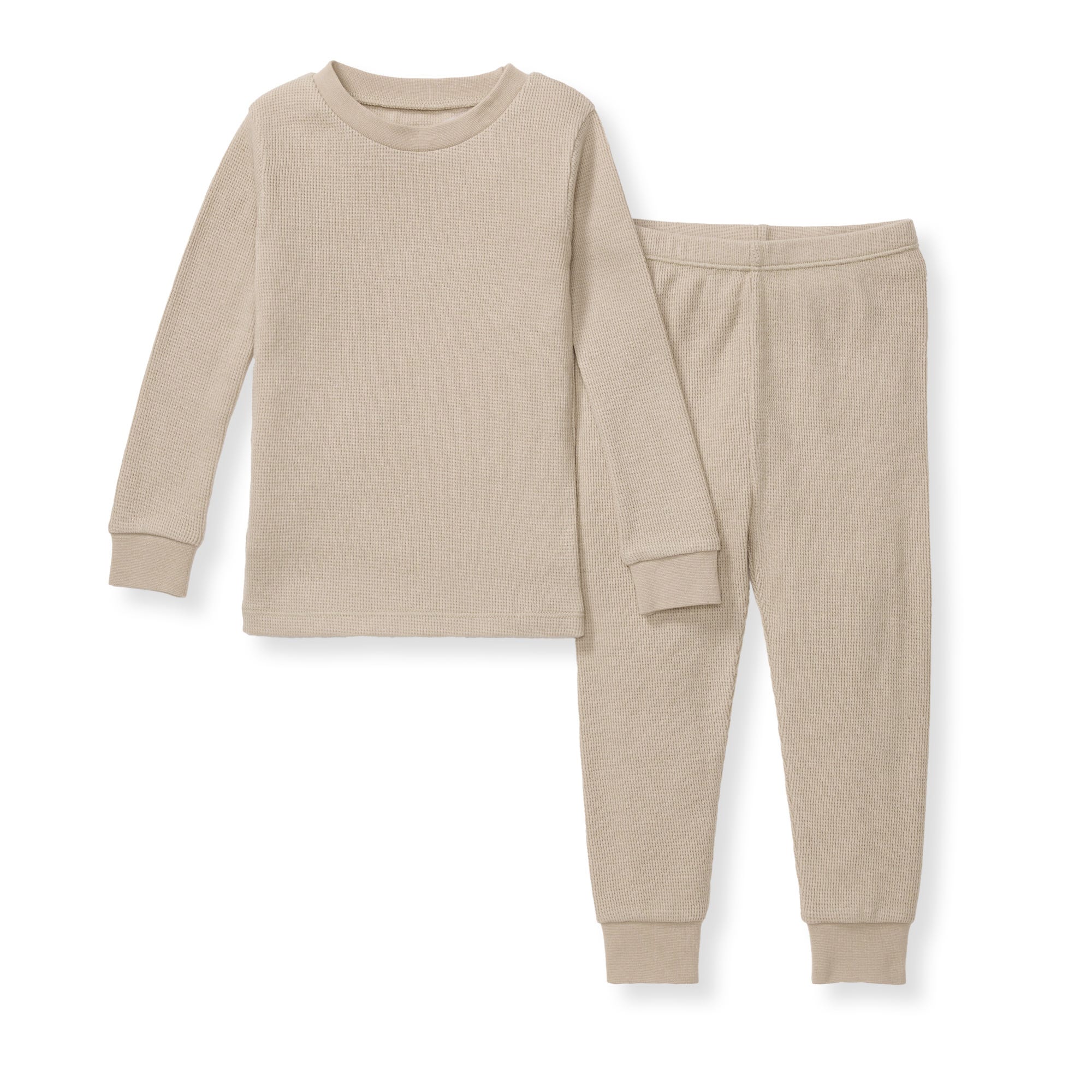 Honeysoft™ Waffle Thermal Pajamas - Delicate Doe、mySite、g9winljtr