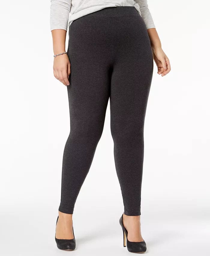 Hue Plus Size Leggings Sz 1X or 2X Graphite Heather、mySite、g9winljtr