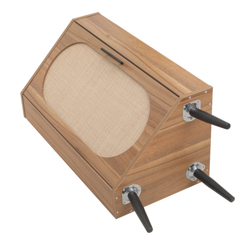 Corner cabinet ,Rattan door,Freestanding Corner Tables For Small Spaces, Corner Shelf Stand For Living Room, Kitchen, Bedroom、、xpatfood