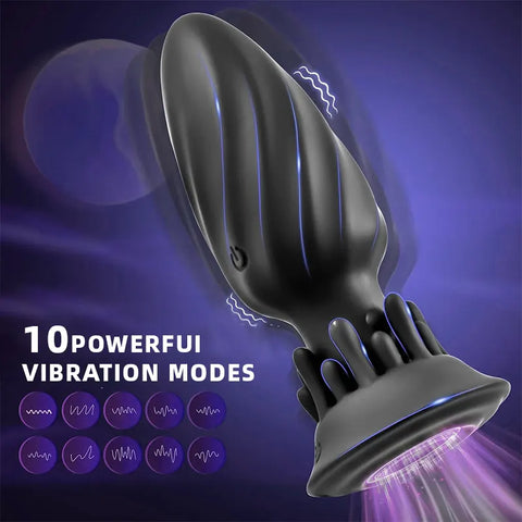 10-Mode Rotating & Vibrating Tentacle Anal Plug