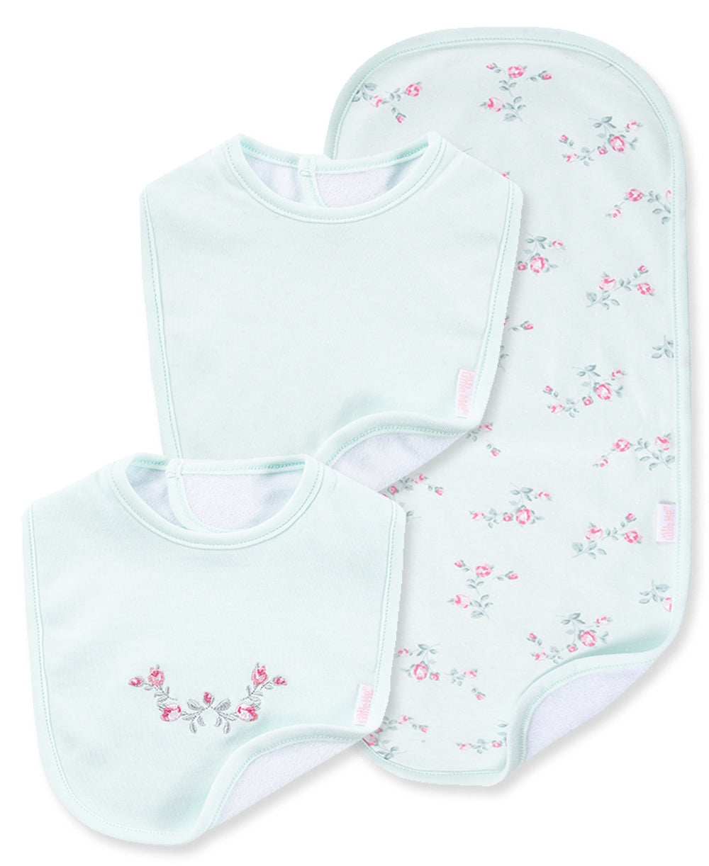  Floral Spray Bib & Burp Set、mySite、layawaytickets